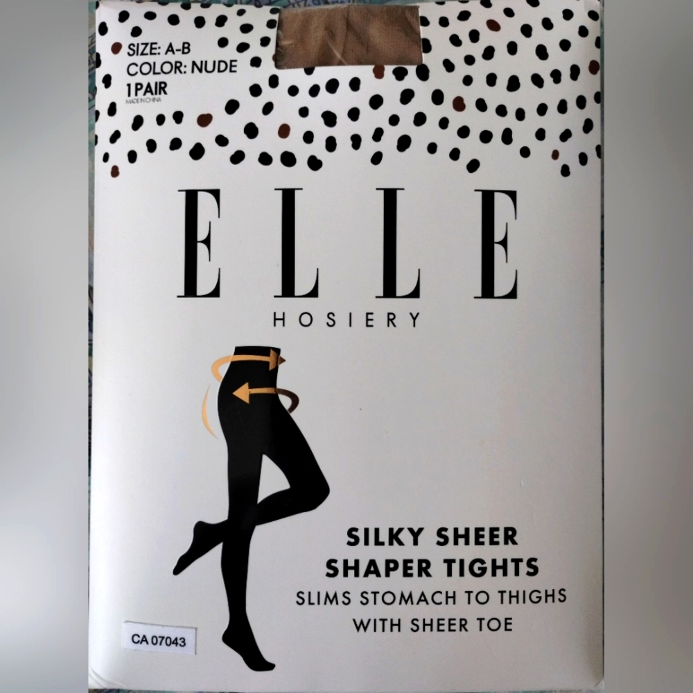 ELLE HOSIERY SILKY SHEER SHAPER TIGHTS NUDE